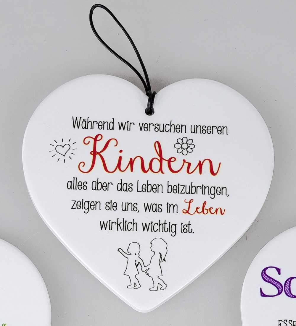 Tea 4 You. Herz mit Spruch Was im Leben wichtig ist